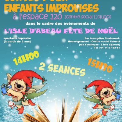 Affiche spectacle noel l isle d abeau