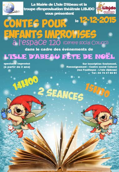 Affiche spectacle noel l isle d abeau